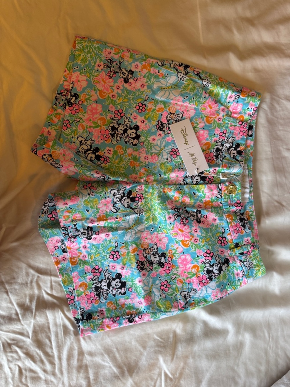 Lilly Pulitzer Mint Multi Floral Disney Shorts